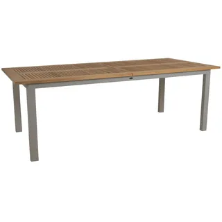 Brafab Lyon Ausziehtisch Aluminium/Teak