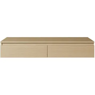 Selsey Bemmi Wand-Schminktisch 120 cm mit Schubladen, Eiche Lindberg