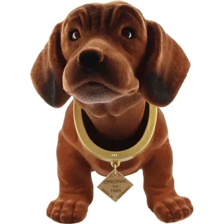 Der original Wackeldackel braun gross ca. 30x18,5cm, das Original seit 1965, the original booblehead large