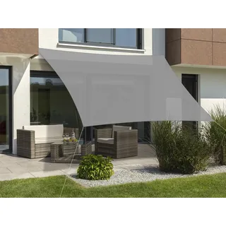 Schneider Sonnensegel Teneriffa silbergrau, 500 x 500 cm quadratisch, 233-14, HDPE-Gewebe, 4 kg