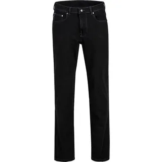 Brühl - Comfort Fit - Herren 5-Pocket mit normal geschnittenem Bein, Genua III (564191310100), Größe:56, Farbe:Tiefschwarz (960) - Schwarz
