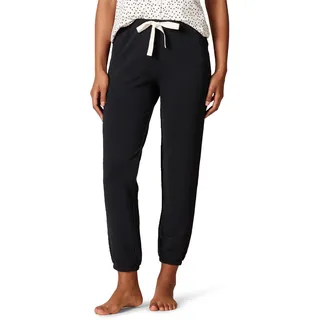Amazon Essentials Leichte Damen-Jogginghose aus Frottee (erhältlich in Übergröße), Schwarz, Größe XL