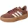 Plateausneaker ADIDAS SPORTSWEAR "VL COURT BOLD", Damen, Gr. 38,5, braun (preloved braun, chalk weiß, wonder beige), Leder, Synthetik, Schuhe Plateausneaker, inspiriert vom Design des adidas gazelle bold, Topseller