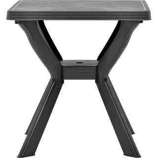 vidaXL Bistrotisch Anthrazit 70x70x72 cm Kunststoff - Grau