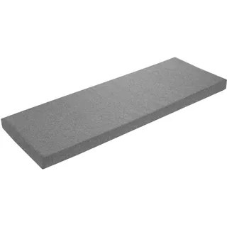 Bankauflage 120 x 50 cm, hellgrau, Unterseite Antirutsch, Bankkissen, Sitzkissen für Fensterbank, Bezug waschbar, sleepling - Hellgrau