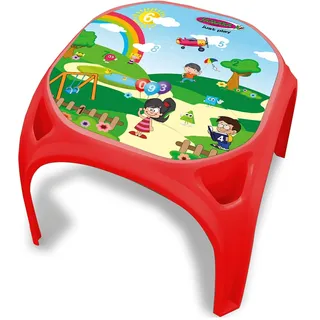 Jamara Kindertisch Zahlenspaß XL  abgerundete Kanten rot
