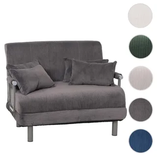 Mendler Schlafsessel HWC-K29, Klappsessel Schlafsofa Gästebett, Liegefläche 190x100cm, Stoff Cord (330g/m2)