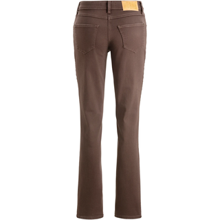 Stretch-Jeans MAC "Melanie", Damen, Gr. 46, Länge 30, braun (deep braun ppt), Denim/Jeans, Obermaterial: 95% Baumwolle, 3% Polyester, 2% Elasthan, figurbetont lang, Jeans Stretch-Jeans, Gerade geschnitten