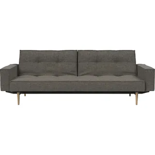 Innovation Living TM Sofa »Splitback« mit Armlehne und hellen Styletto Beinen, in skandinavischen Design grau