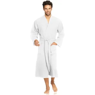 Vossen Damen & Herren Bademantel "Wellington-L" weiß XXL
