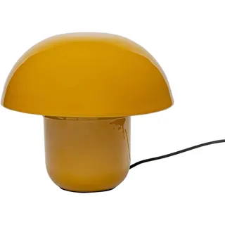 Kare Design Tischleuchte Mushroom Shiny, Gelb, Tischlampe, Stahlgestell, Metall Schirm, kein Leuchtmittel inklusive, E14, Wohnzimmer, Pilzlampe, Retro Leuchte, Designer Lampe