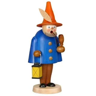 Räuchermann Wichtel blau groß HxBxT 31x13x13cm NEU Rauchen Rauchfigur Rauchmann