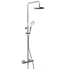 Gessi Aufputz-Thermostat-Brause-Armatur mit verdeckten 1/2-Anschlüssen, für Antikalk-Handbrause 100 mm oder Kopfbrause 200 mm, 35173, Farbe: Kupfer PVD