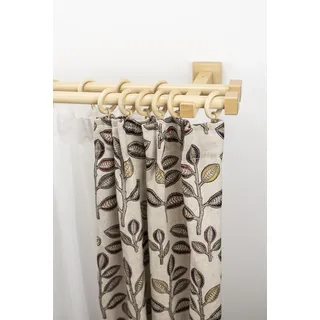 GARESA Vorhangstange CUBUS 2-läufig Ø 20 mm 380 cm Beige
