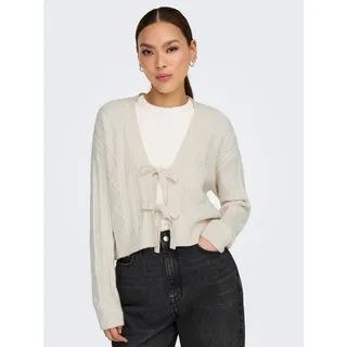 Only Onlfia LS String Cardigan Weißcap Gray S