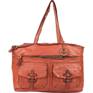 Harbour 2nd Urban Poets Jordan Shopper Tasche Leder 49 cm braun