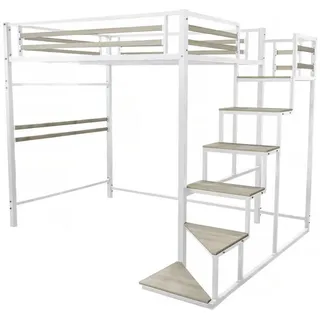 Habitat Garten Etagenbett lena Schwarz , Weiß , Metall , 190x140 cm , Babymöbel & Kindermöbel, Kinderzimmer & Jugendzimmer, Kinderbetten, Hochbetten