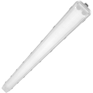 LEDVANCE Feuchtraumleuchte Gehäuse für 2xT8-LED-Lampen | aus robustem Plycarbonat (PC) grau, 150cm, geignet für SubstiTUBE EM/UN und SubstiTUBE Connected | DAMP PROOF HOUSING 1500 2x Lamp IP65