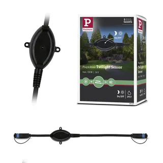 Paulmann Plug & Shine Sensor Twilight Kunststoff, Metall, IP67, 1 Stk., schwarz