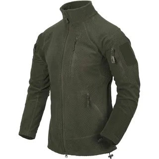 Helikon-Tex Alpha Tactical-Grid Fleece-Jacke Green, OLIVE GRÜN, L/Regular