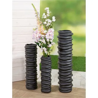 Casablanca by Gilde Bodenvase »Bodenvase "Rillo"«, schwarz