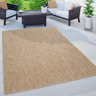 Bruno Banani Teppich »Venezia« rechteckig 4 mm Höhe In- und Outdoor geeignet, Sisal-Optik, Wetterfest & UV-beständig, beige