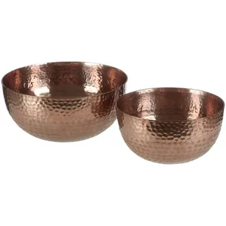 Premier Housewares 5505310 Solis Set mit 2 runden Schalen Aluminium
