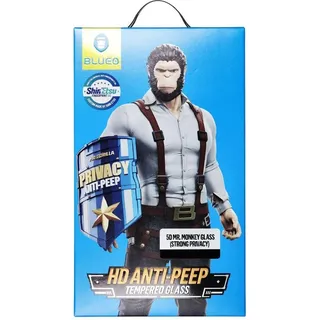 Mr. Monkey Gehärtetes Glas 5D Gehärtetes Glas - Apple iPhone 16 Pro Max schwarz (starker Datenschutz)