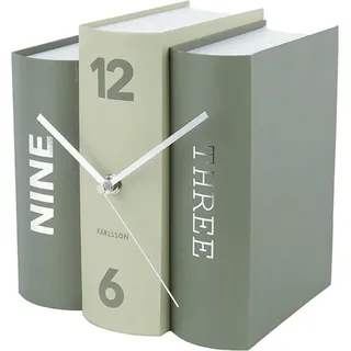 Karlsson Uhr BOOK, 20 x 20 x 15 cm - Grün