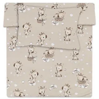 Kinderbettwäsche Baby Bettwäsche 90x120 cm aus Baumwolle - Kinder Set von Duvet Cover 90 x 120 und Kissenbezug 40x60 cm Junge und mädchen babybettwäsche bettbezug für Kleinkind Oeko-Tex