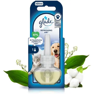 Glade Electric Scented Oil Nachfüller, elektrischer Raumduft mit Duftöl, Refreshing Air, 1er Pack (1 x 20 ml)