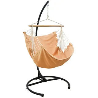 AMANKA XL Hängesessel mit Gestell Outdoor - 210cm Hängestuhl Ständer mit Relaxsessel