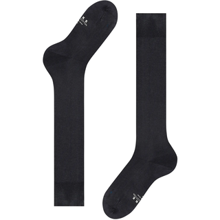 Kompressionsstrümpfe FALKE "Energizing Cotton", Herren, Gr. 47-48, schwarz (6370, schwarz navy), Materialmix, unifarben, Socken Kompressionsstrümpfe, mit definierter Kompression, aus Baumwolle, atmungsaktiv