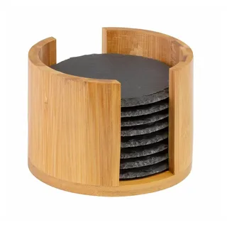 Westmark Untersetzer, Naturschiefer-Untersetzer 8 x, Glasuntersetzer)