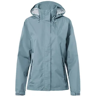 Vaude Escape Light Damen Funktionsjacke, blau - Women's Jacket, wasserdichte Outdoor-Jacke, atmungsaktiver Windbreaker mit Kapuze, Klimaschonende Wanderjacke