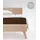 Spannbettlaken Mako-Satin 90 x 200 - 140 x 200 - 180 x 200 cm braun
