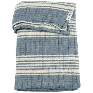 Meyco Baby Stripe Tog 1.5 75x100 Cm Minikrippendecke - Indigo - One Size