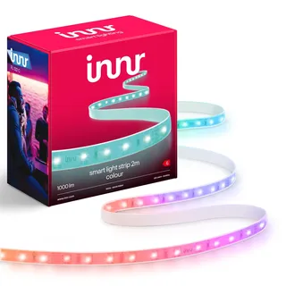 innr Zigbee LED Strip 2m, Funktioniert mit Hue* & Alexa (Bridge erforderlich), White & Colour, LED Leiste, Led Streifen, Lightstrip Warmweiß bis Kühlweiß (1800K-6500K), 1000lm