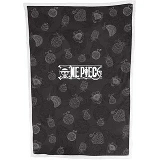 hômadict Plaid Sherpa 100X150 cm ONE Piece Demon Fruits Black