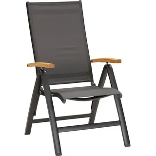 barths Best Paros Gartenstuhl 62 x 67 x 110 cm anthrazit/teak 2 St.
