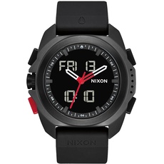 Nixon Herren Analog-Digital Japanisches Miyota Uhr mit Silikon Armband A1267008-00