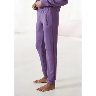 Sweathose FRENCH CONNECTION, Damen, Gr. 36/38, N-Gr, lila, Obermaterial: 55% Viskose (LENZINGTM ECOVEROTM), 40% Polyester, 5% Elasthan. Taschenfutter: 100% Polyester, unifarben, Basic, bequem lang, Hosen Sweathose