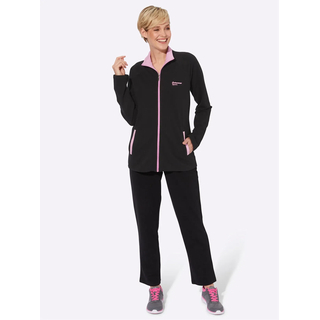 Freizeitanzug CATAMARAN, Damen, Gr. 18/19, lila (schwarz, orchidee), 60% Baumwolle, 35% Polyester, 5% Elasthan, Sportanzüge Freizeitanzug