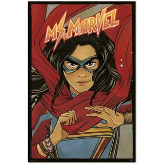 Grupo Erik Marvel Poster - Marvel MS Marvel Comicbook Poster - Kunstdruck - Deko Wohnzimmer oder Deko Schlafzimmer - Deko Zimmer - Größe : 61 x 91, 5 cm Marvel Fanartikel - Offizielle Lizenz
