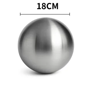 Köhko Dekokugel 3-58 cm (Größe 18 cm) matt aus hochwertigem Edelstahl Gartenkugel Teichkugel Gr. 18 cm - Silber