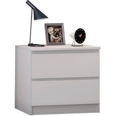 Bild Holz Nachtschrank Beistelltisch Schublade Konsole Nachttisch Breido L'', in Weiß