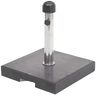 Mendler Schirmständer Granit 24 kg Schwarz