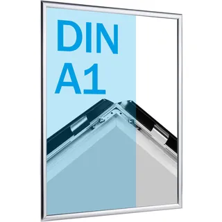 Klapprahmen A1 Standard chrom  | 25 mm | Gehrung, Aluminium