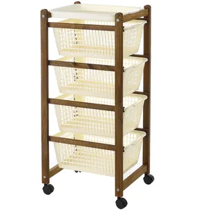 Pratesi CARRELLO S/SPAZIO FAGGIO COL.Noce cm.82,3X36,2X30