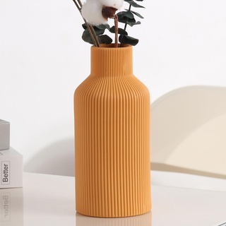 Keramikvase als Dekoration, minimalistische, Moderne Bauernhaus-Dekoration, kleine Blumenvase für Pampasgras, Tisch, Regal, Bücherregal, Kaminsims, Eingangsdekoration und Tafelaufsätze (20,3 cm,